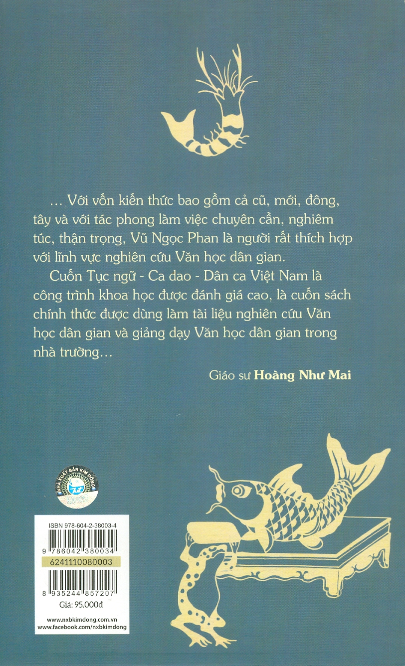 Hình ảnh Tục Ngữ - Ca Dao - Dân Ca Việt Nam - Tập 1 (Tái bản 2024) - Vũ Ngọc Phan