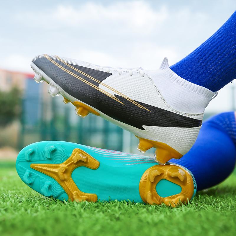 LCRTZKG 2022Men cao mắt cá chân FG giày bóng đá nhân tạo sân bóng đá khởi động tăng cường kiểm soát đào tạo giày Nhiều trẻ em bóng đá phong cách tùy chọn