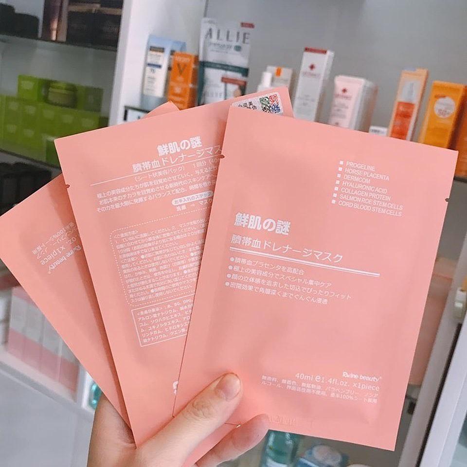 Mặt nạ nhau thai cừu tế bào gốc Nhật Bản Rwine Beauty Stem Cell Placenta Mask