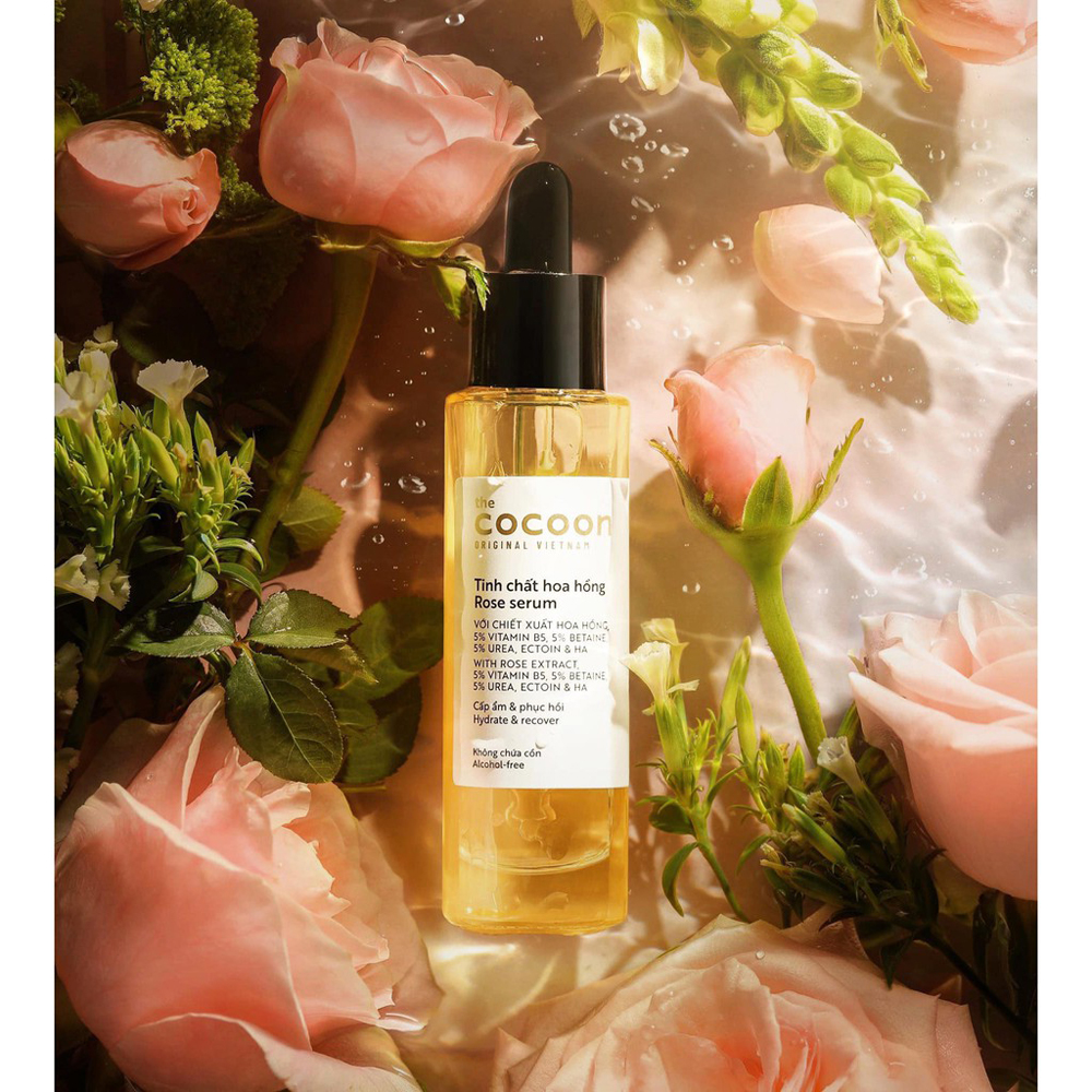 Tinh chất hoa hồng cocoon 30ml (rose serum) thuần chay