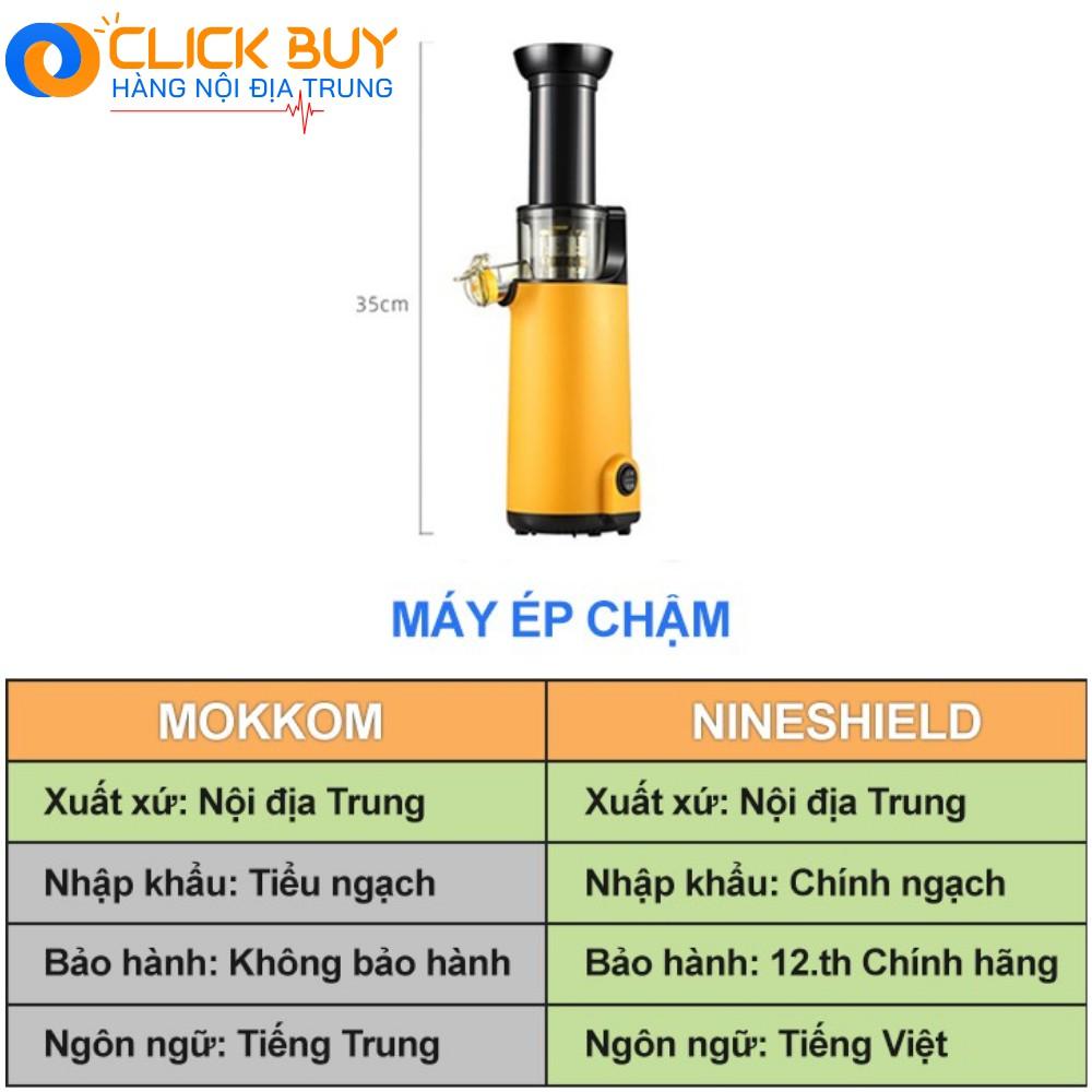 Máy Ép Chậm Mini NINESHIELD KB-F6B Ép Được 95% Lượng Nước Trong Hoa Quả Rau Củ