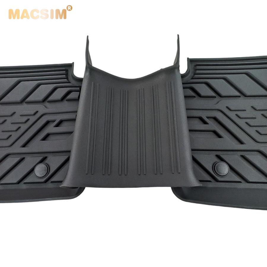 Hình ảnh Thảm lót sàn xe ô tô Ford Ranger 2019- 2021 nhãn hiệu Macsim - chất liệu nhựa TPE đúc khuôn cao cấp - màu đen