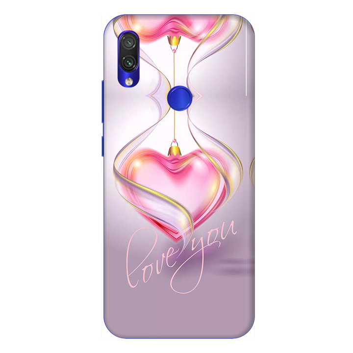 Ốp lưng dành cho điện thoại Xiaomi Redmi Note 7 hình Trái Tim Hồng - Hàng chính hãng