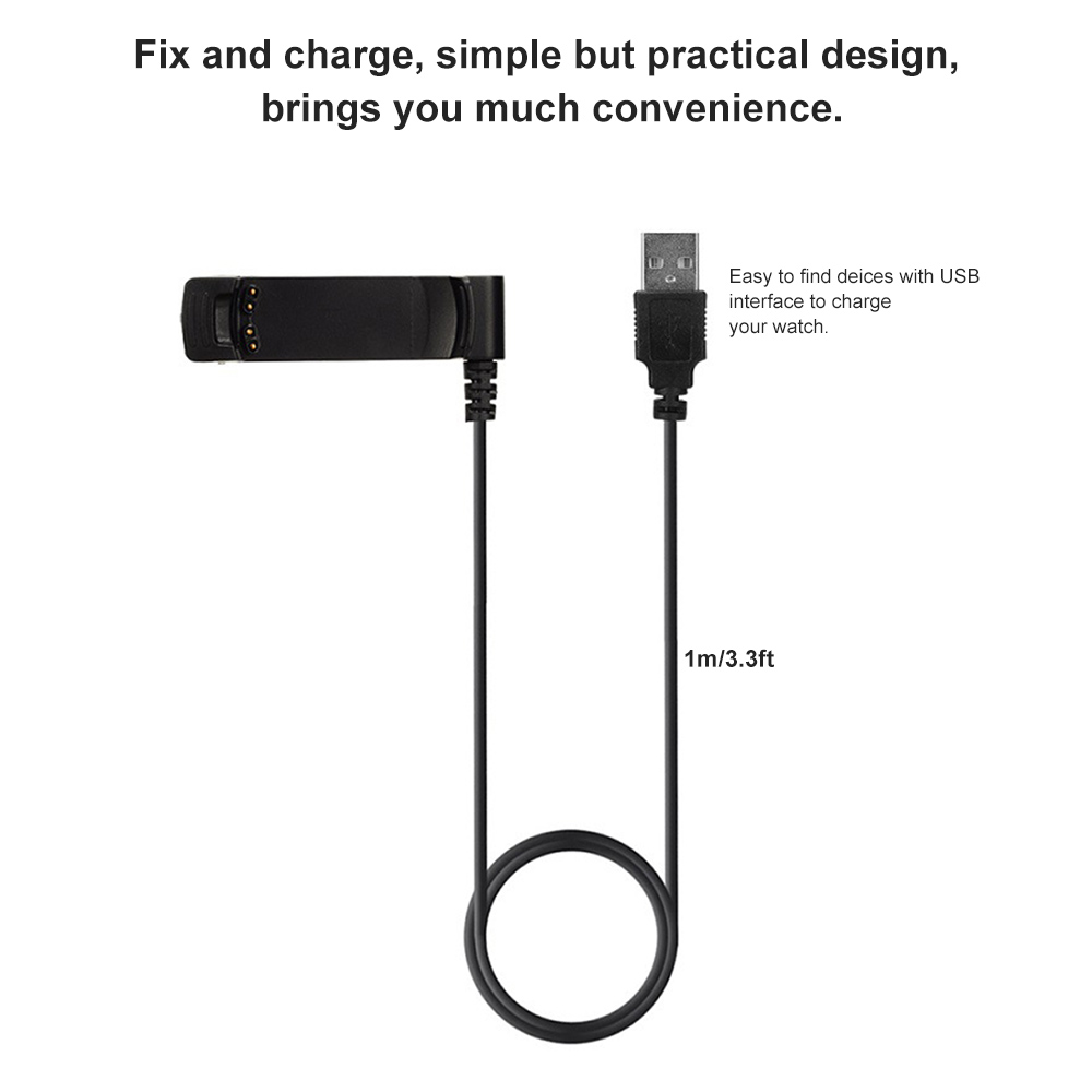 Cáp sạc cho đồng hồ thông minh Fenix Fenix 2 D2 Bravo Quatix Tactix, có thể truyền dữ liệu với USB