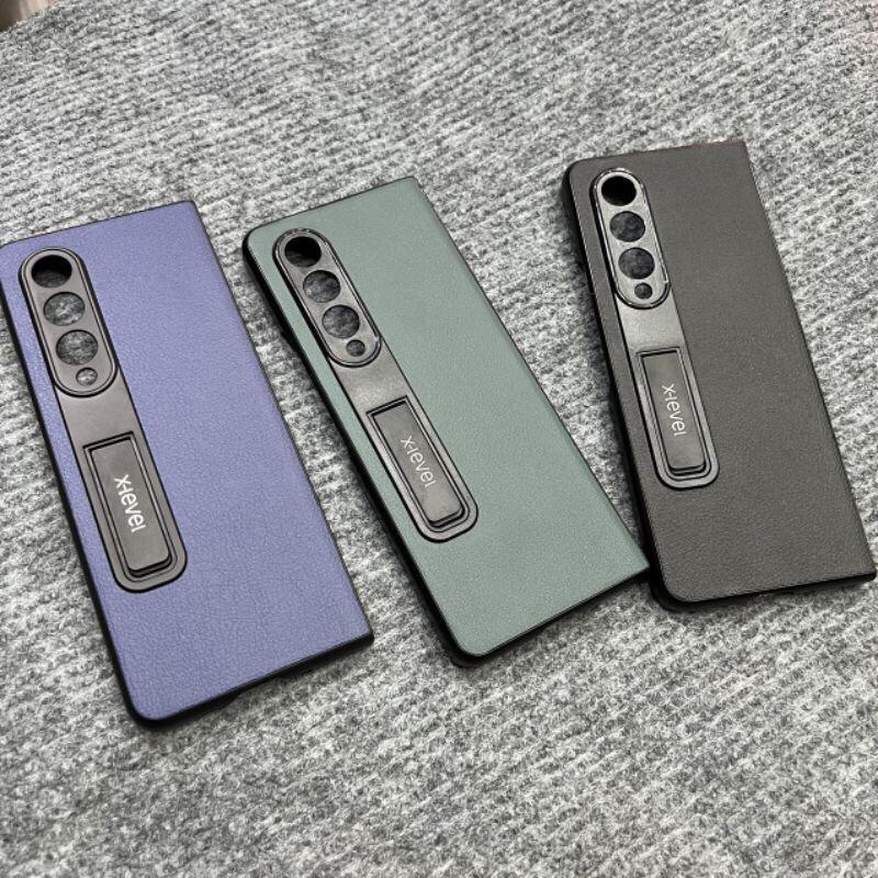 Ốp X-Level Lưng nhựa nhám có gậy chống dành cho Samsung Galaxy Z Fold 4 - Hàng chính hãng