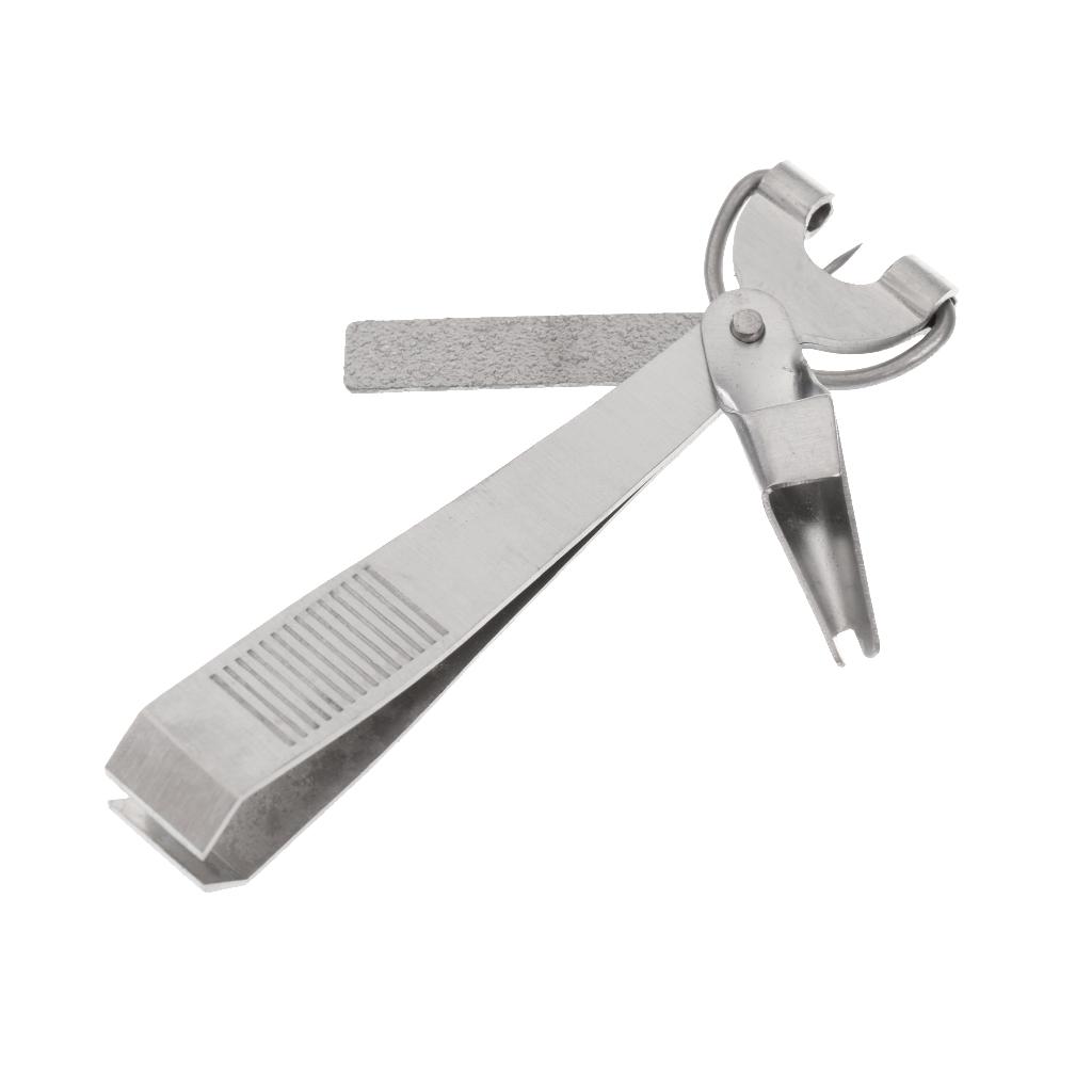 4 in 1 Fly Fishing Line Clipper Line Nippers Cutter Eye Cleaner Knot-tying