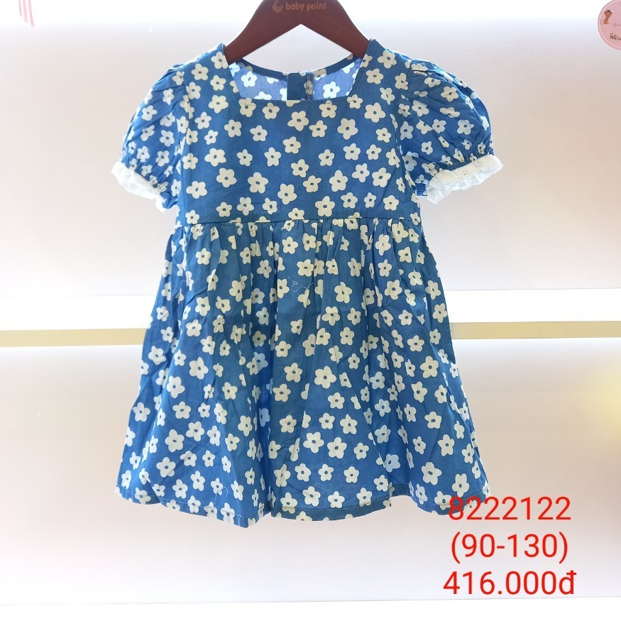 Váy cotton hoa nhí Xuân Hè cho bé gái