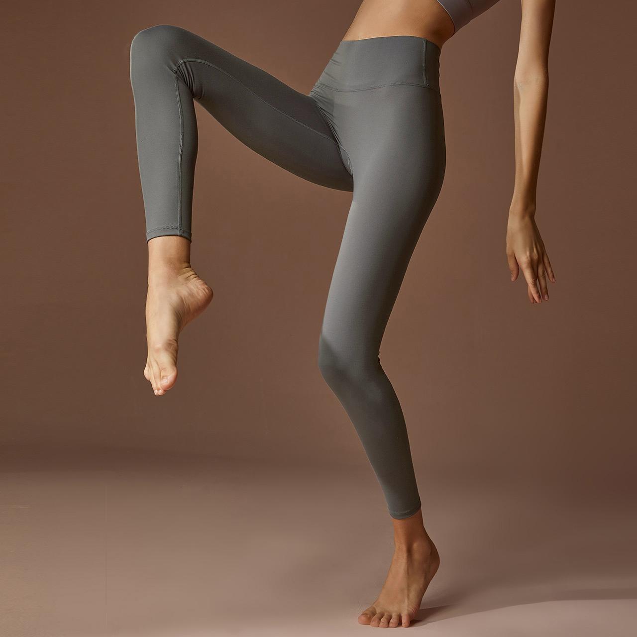 Siêu Mềm Quần Legging Thể Thao Quần Tập Yoga Nữ Tùy Chỉnh Logo Tập Luyện Lingins Quần Áo Chạy Tập Gym Thể Thao Nude Cảm Thấy Quần Legging