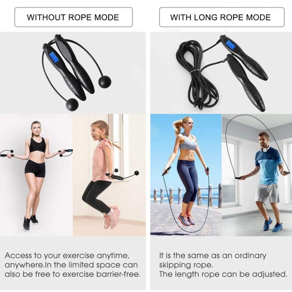 Thông Minh Nhảy Dây Không Dây Dây Nhảy Crossrope Dây Nhảy Với Đếm Calo Chân Cơ Thể Huấn Luyện Tập Thể Hình