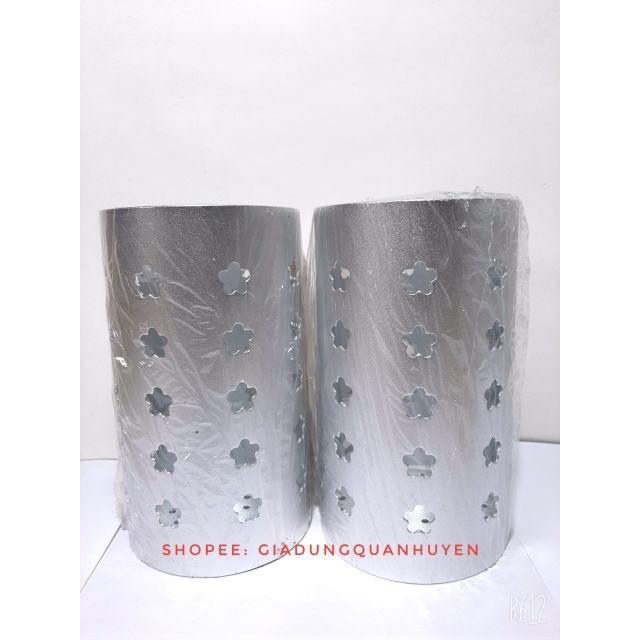 Ống cắm đũa hợp kim nhôm trống bám bẩn dầu mỡ cao cấp 2 cỡ