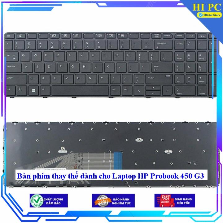 Bàn phím thay thế dành cho Laptop HP Probook 450 G3 - Phím Zin - Hàng Nhập Khẩu