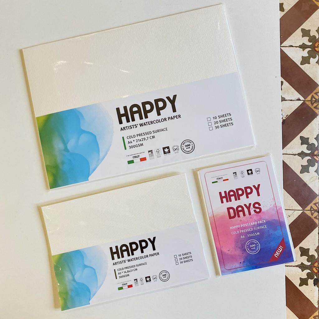 Giấy vẽ Happy 300 gsm (Cold press