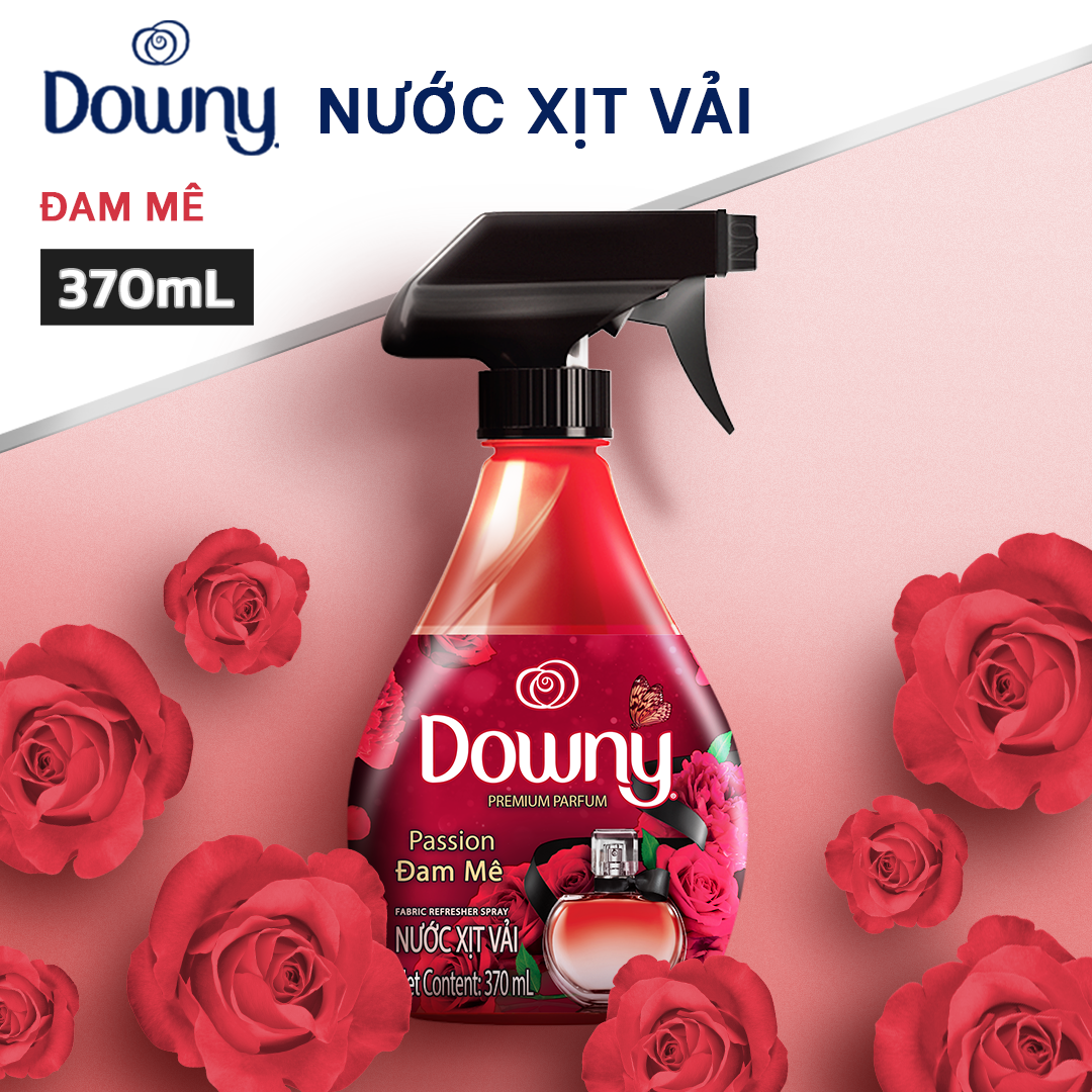 Combo Tiết Kiệm 3 Xịt Vải DOWNY Hương Nắng Mai/Huyền Bí/Đam Mê Chai 370ML x3