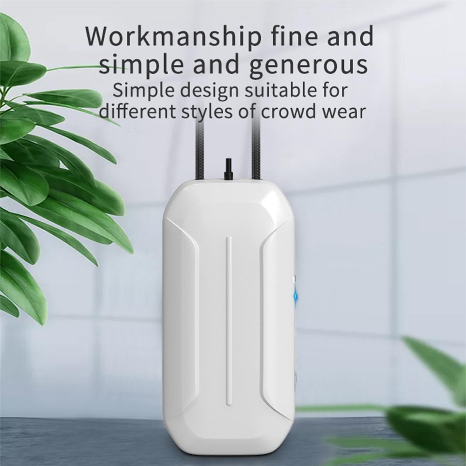 Portable Air Purifier Mini Air Necklace Negative Ion Air Freshener White