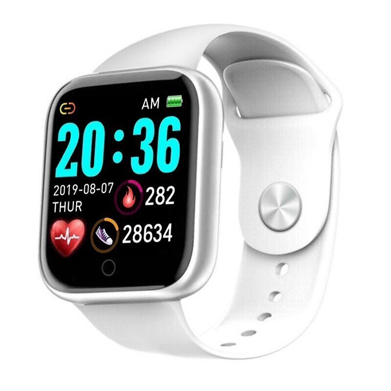 Đồng hồ thông minh nam nữ smartwatch Y68, đo nhịp tim, thông báo cuộc gọi tin nhắn