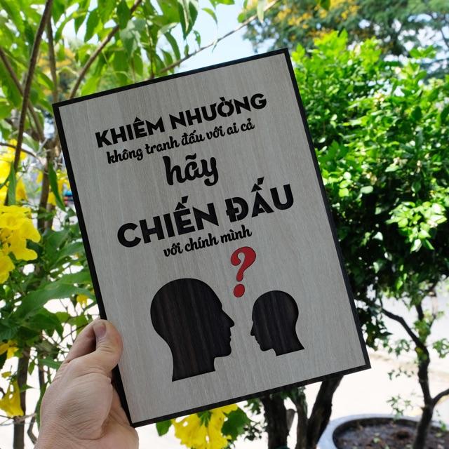 Tranh treo tường câu nói hay ý nghĩa trong công việc và học tập Mẫu VIAN98