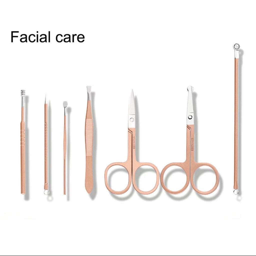 Bộ Cắt - Bấm Dũa Móng Tay - Sét Dụng Cụ Làm Móng 3DM 18 Chi Tiết Nail Care Cao Cấp Tiện Dụng