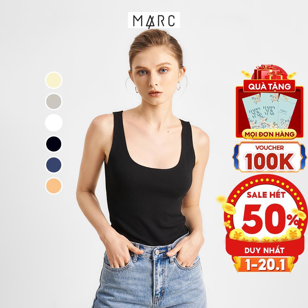 Áo thun gân ba lỗ nữ MARC FASHION CBVH051722