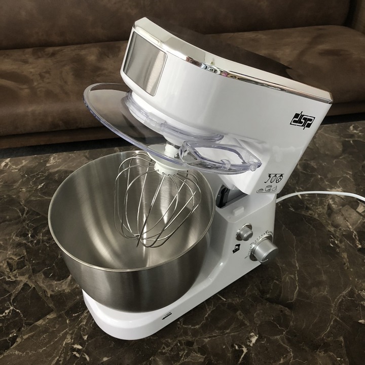 Máy trộn bột, đánh trứng DSP KM3030 dung tích 5 lít, công suất 1000W, trang bị bộ phận kiểm soát tốc độ điện tử - Hàng Nhập Khẩu