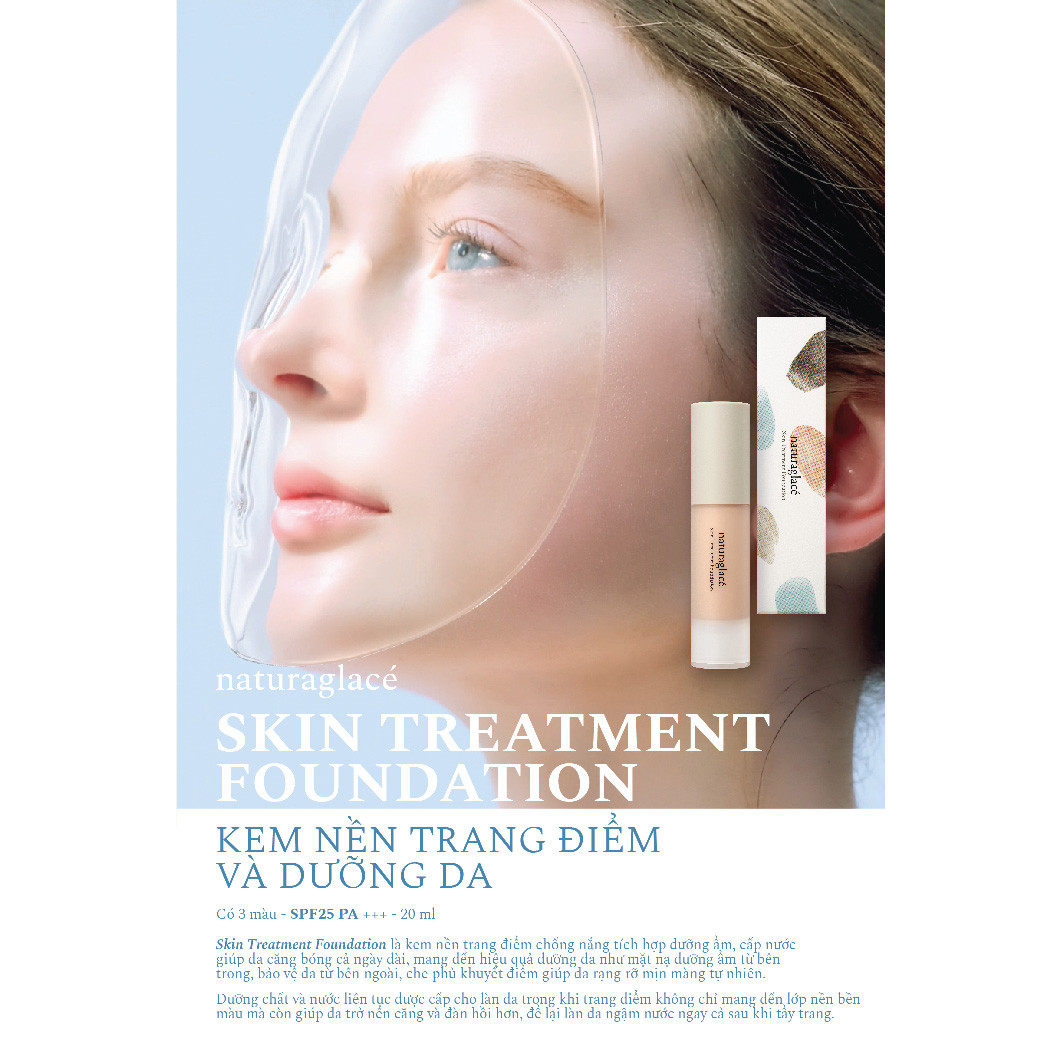 Kem nền trang điểm và dưỡng da - naturaglacé Skin Treatment Foundation