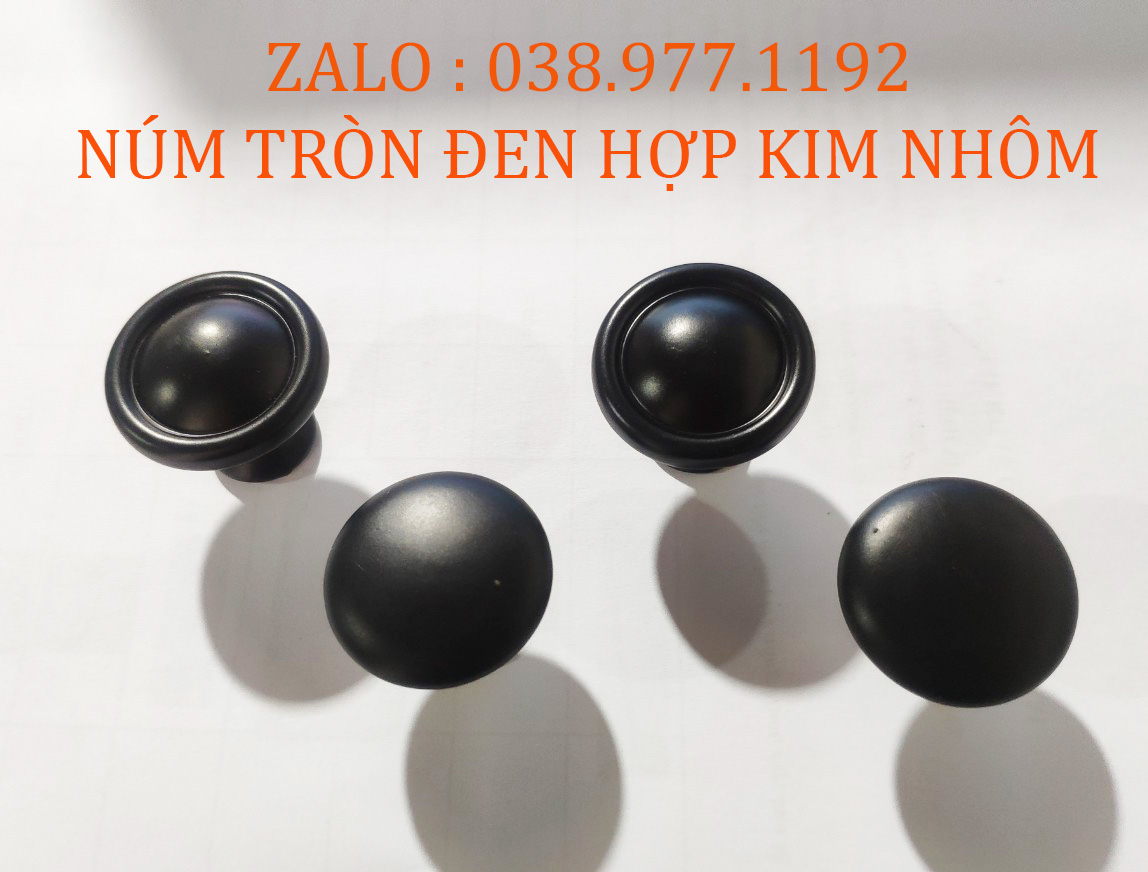 Núm tròn tủ ngăn kéo đen chất liệu hợp kim nhôm cao cấp, núm tủ,núm Tủ Ngăn Kéo Hợp Kim Cao Cấp, Núm Cửa Tủ Gỗ, Tay Nắm