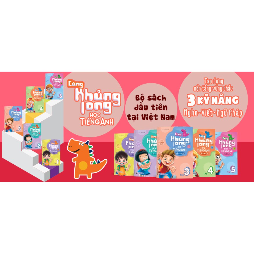 Sách Cùng Khủng Long Học Tiếng Anh Theo Chủ Đề Lớp 2