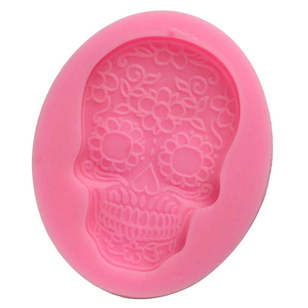 Halloween Skull Mask Cake Mould Baking Molds Soap Pizza Fondant Decoration,
