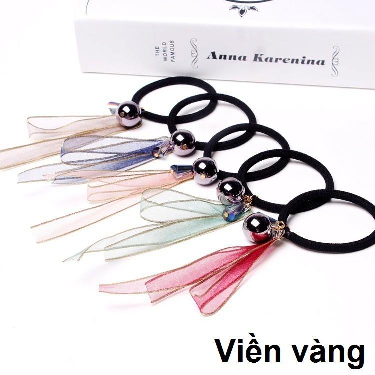 Cột tóc nơ hoa