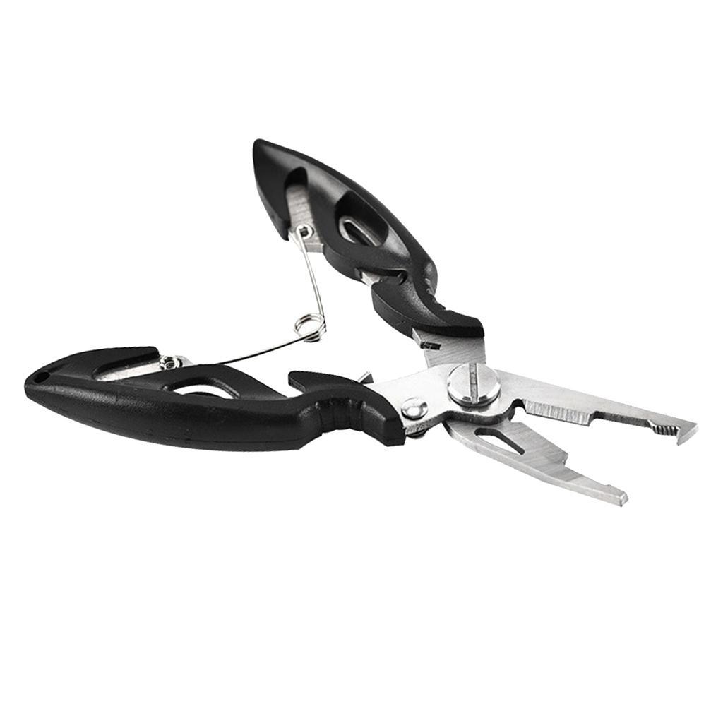 Stainless Steel Secure Fishing Plier Tool Black