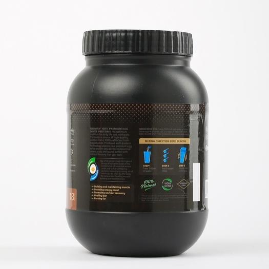 Bột Protein Lòng Trắng Cao Cấp OVOVITA Vị Chocolate. Hũ 560gr Chất Lượng Cao Có Sẵn Giao Ngay