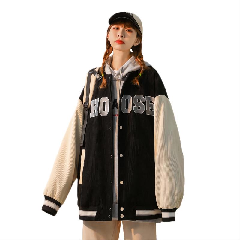 Hình ảnh Áo khoác bomber nhung nam nữ unisex gió jacket cúc bấm form rộng local brand ulzzang phong cách hàn quốc đep CHOOSE