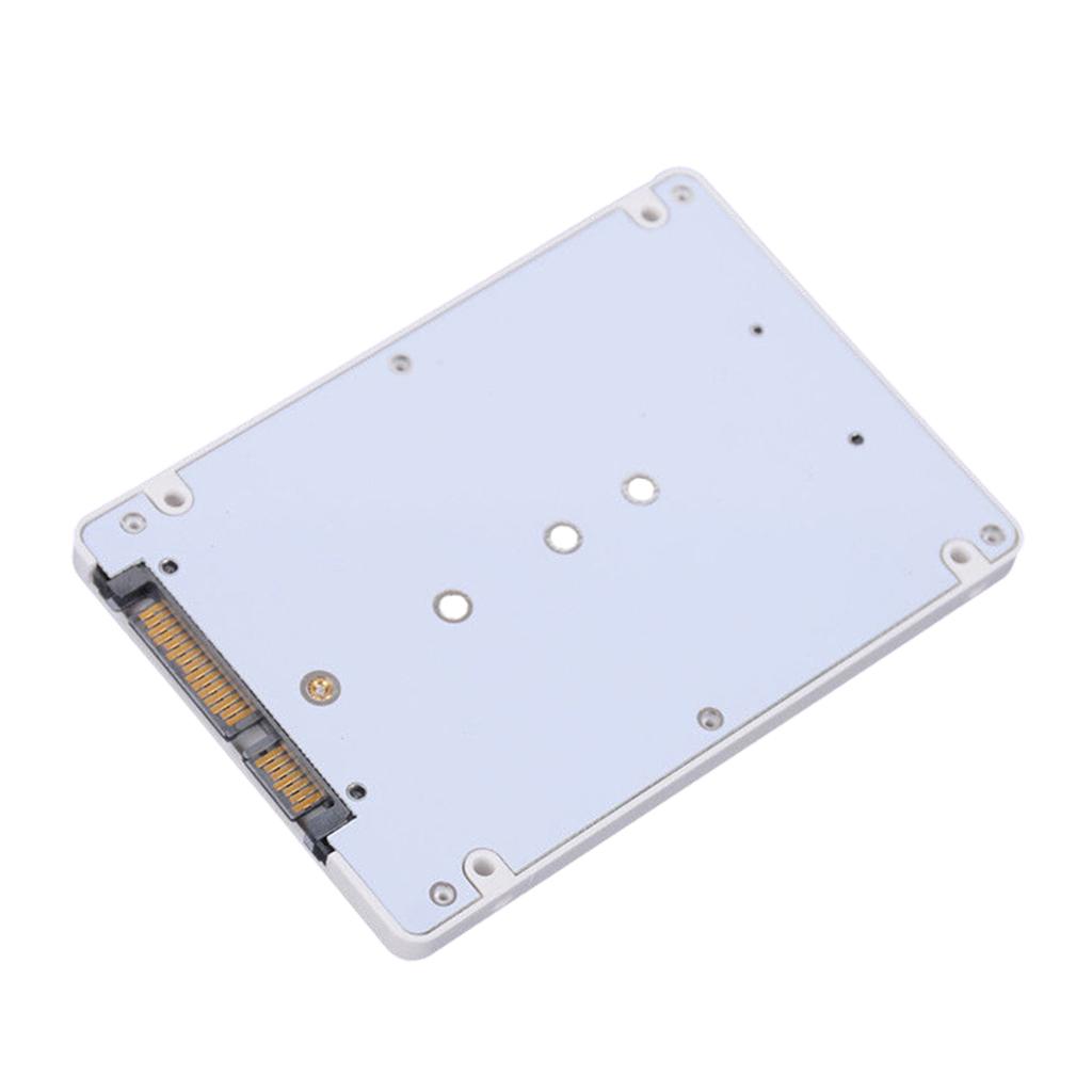 M.2 SSD To 2.5" Adapter Card With Case Enclosure For Computer White