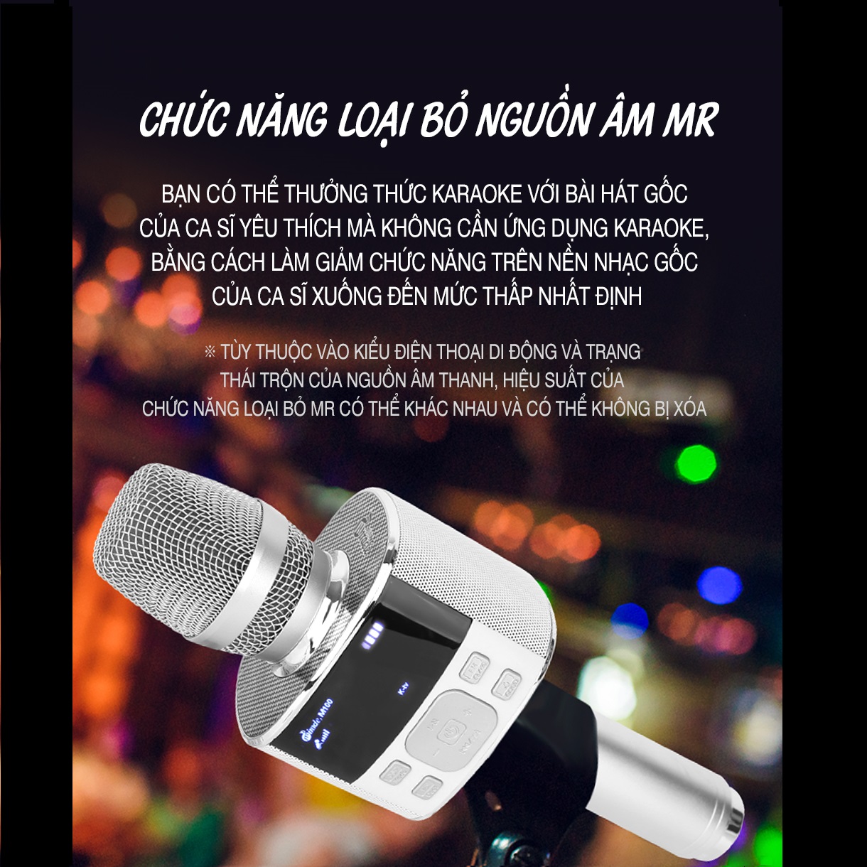 Micro Karaoke Bluetooth Miracle M100 Đa Tính Năng Cao Cấp Hàn Quốc - Hàng Chính Hãng