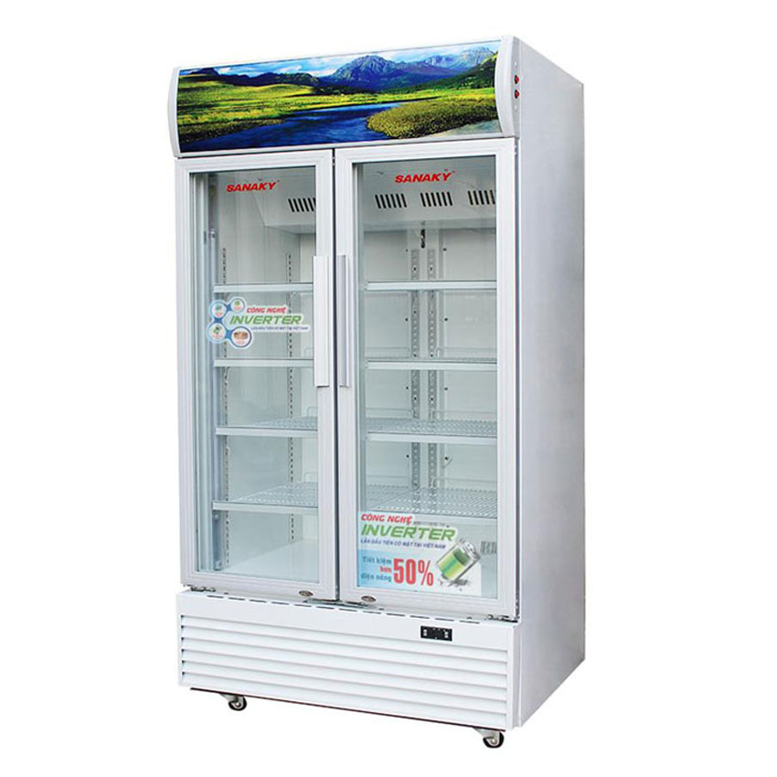 TỦ MÁT 2 CÁNH INVERTER SANAKY 900 LÍT VH-1009HP3 ĐỒNG - HÀNG CHÍNH HÃNG - CHỈ GIAO HCM