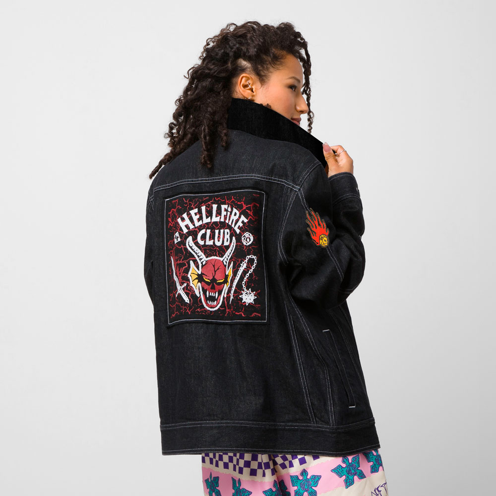 Áo Khoác Vans X Stranger Things HFC Jean Jacket VN0007RVBLK