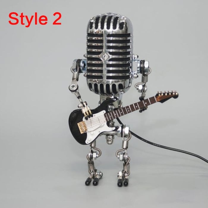 Đèn Để Bàn Robot Micro Hợp Kim &amp; Guitar