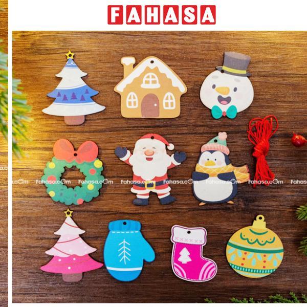 Dây Hình Gỗ Trang Trí Giáng Sinh - Bách Mộc - Set 7