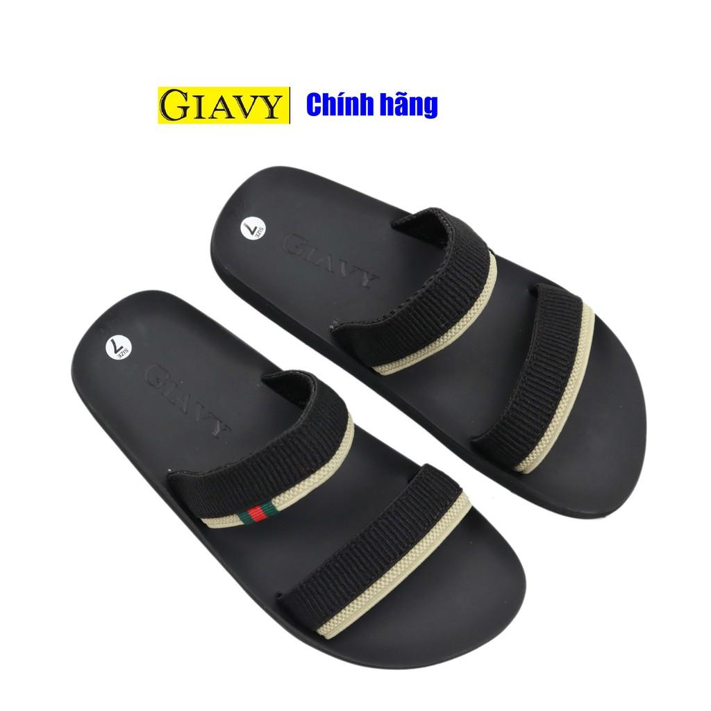 Dép nữ Giavy quai 2 dây ngang K346