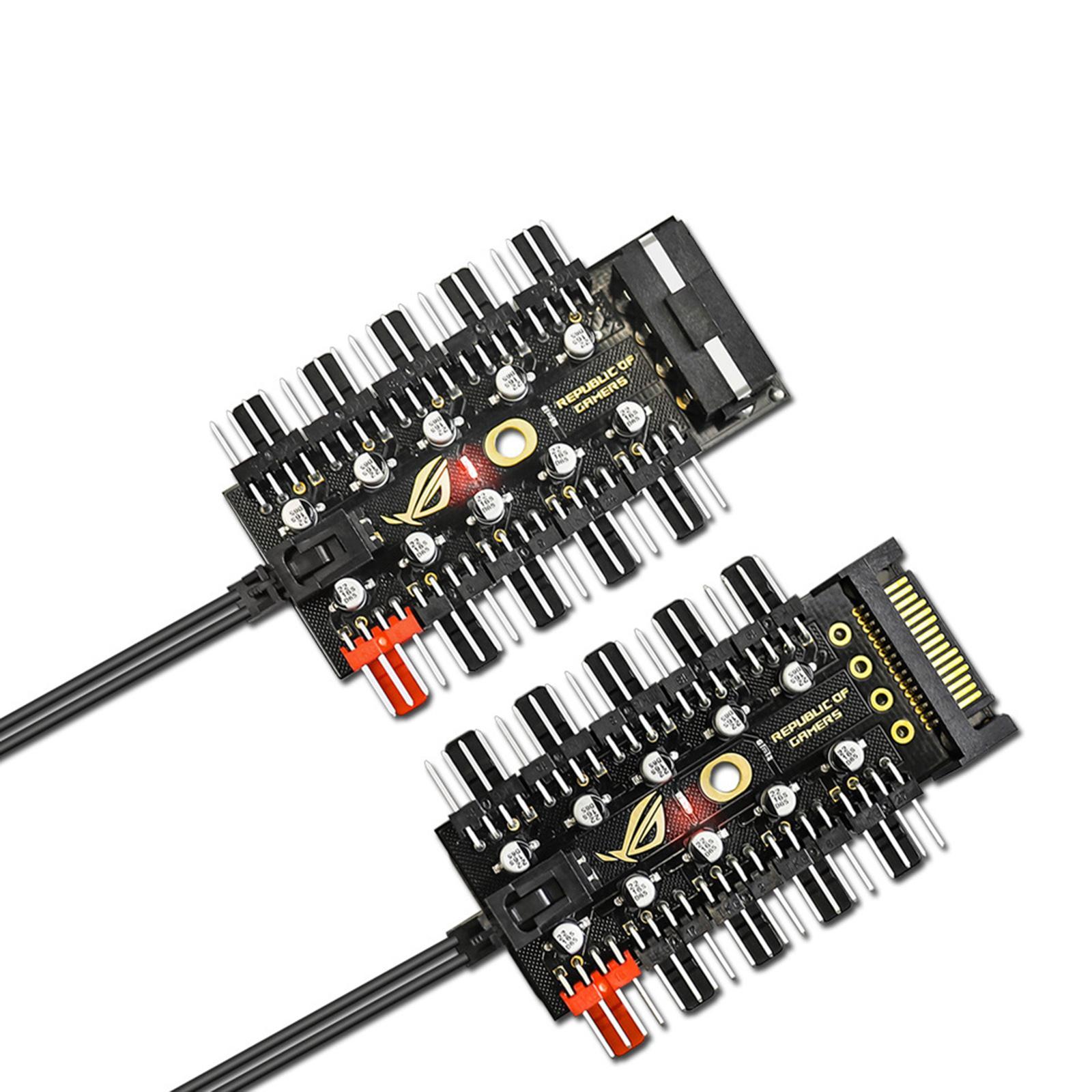 1 to 10 pin PWM Extension Socket 12V 4D interface