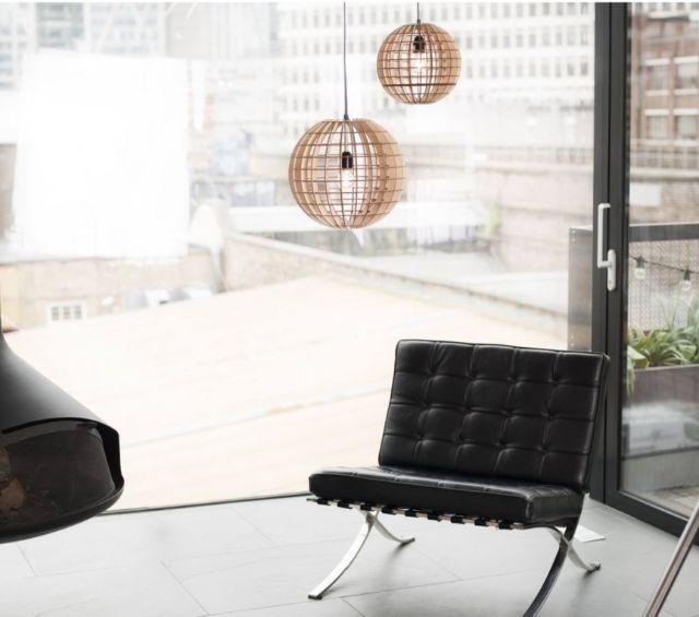 Đèn gỗ thả trần