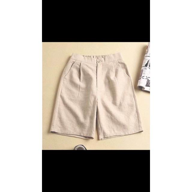 Quần Sóc Đũi Khuy Cao Cấp  chất vải Đũi Xước Hàn cao cấp full màu