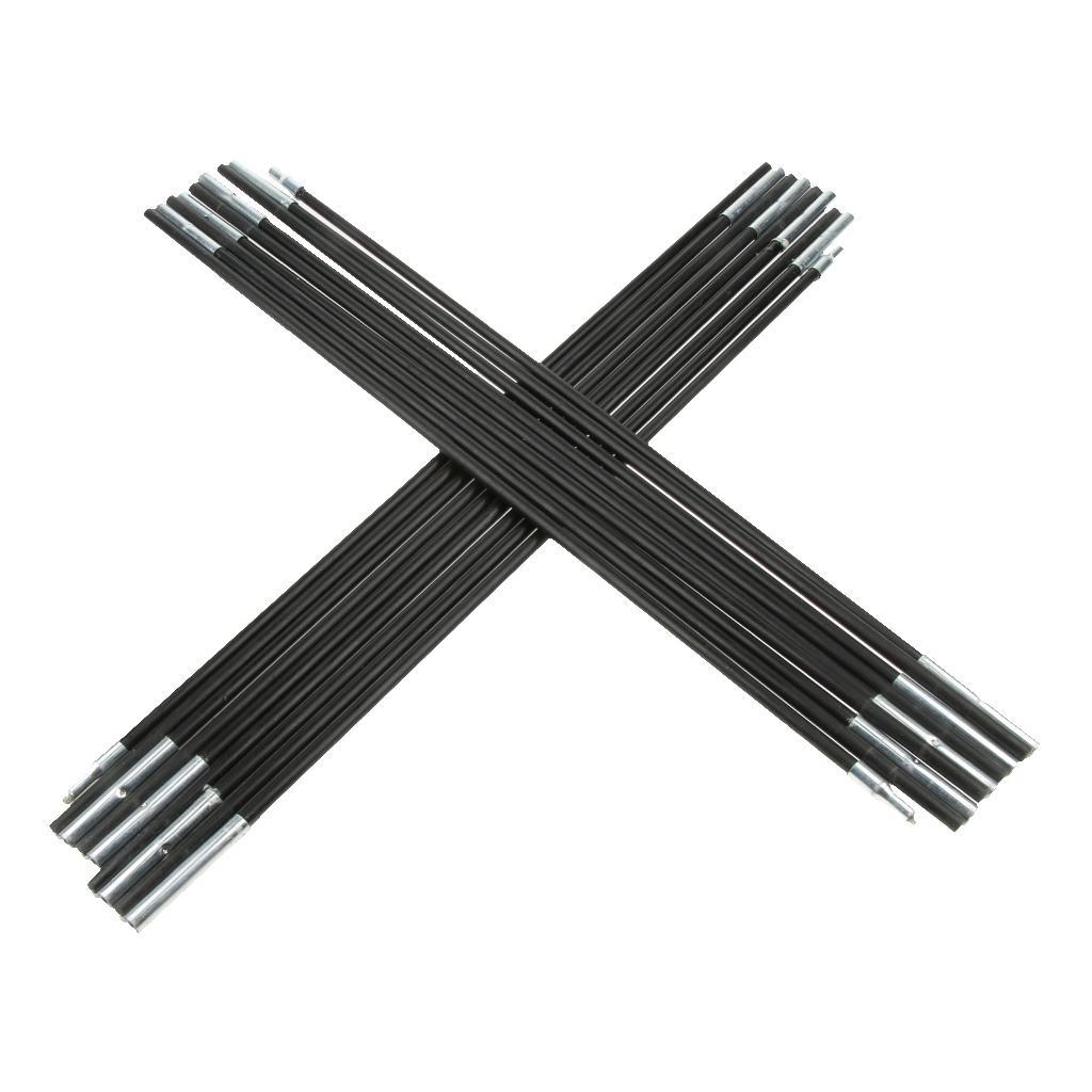 2x Outdoor Tent Fiberglass Pole Kit Rod Replacement Accessories for Hiking Camping Picnic, Diameter 7.0/8.0mm