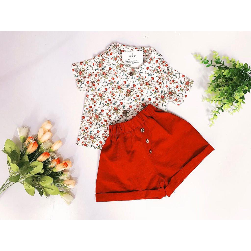 Sét thô hoa siêu xinh cho bé