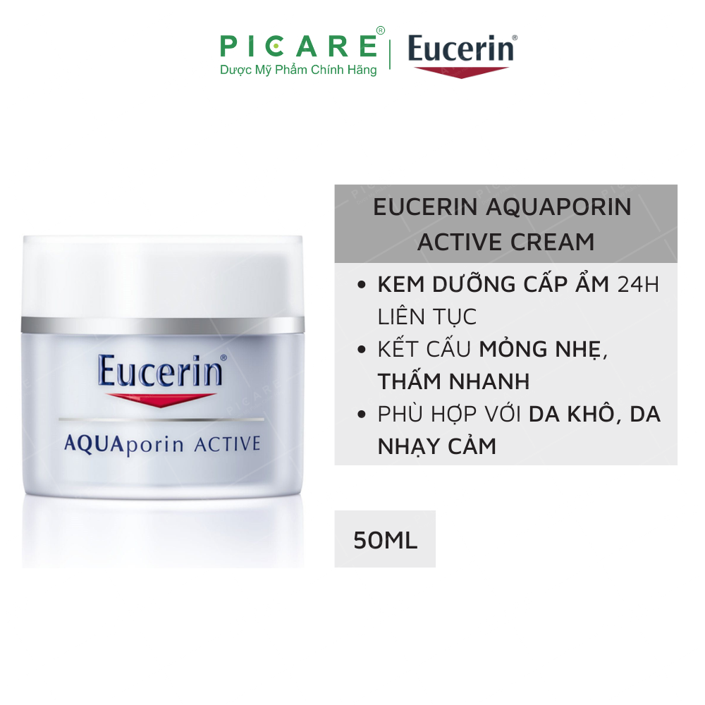 Kem dưỡng ẩm Eucerin Aqua porin Active 50ml