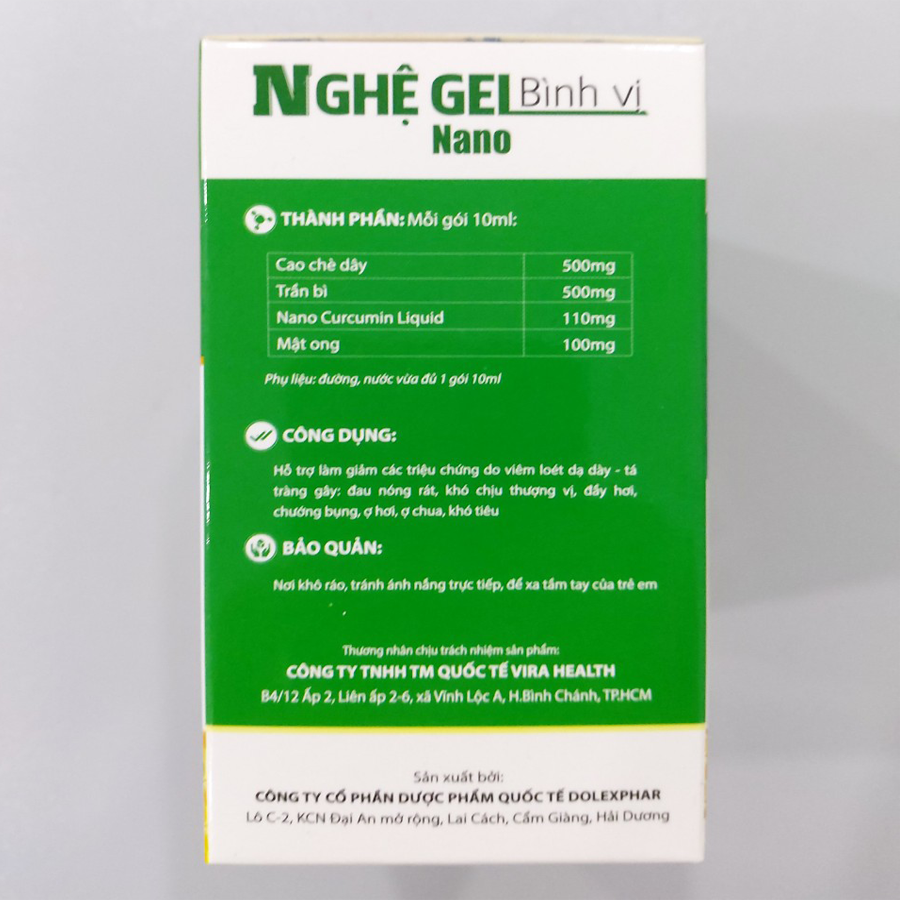 NGHỆ GEL NANO BÌNH VỊ - DẠ DÀY CHỮ N Cải thiện tình trạng nóng rát dạ dày, đau dạ dày, đầy bụng, ợ chua, khó tiêu, viêm loét dạ dày tá tràng, trào ngược dạ dày thực quản.