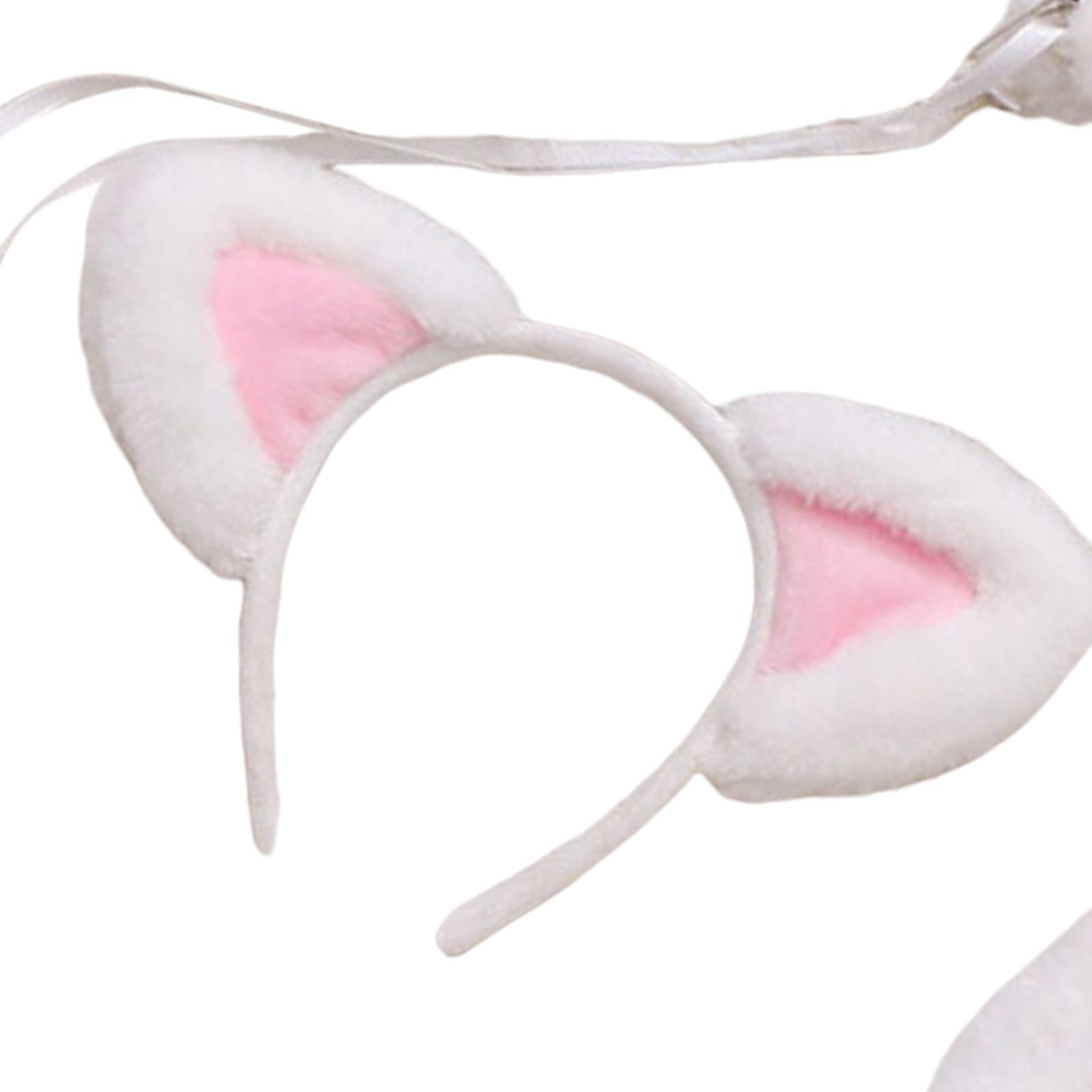Cat Ears and Tail Set Fancy Dress Costume Gift Dressing up Party
