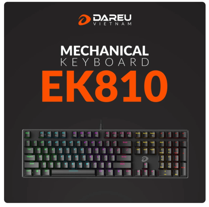 Phím cơ DAREU EK810 – 108 Keys_ hàng chính hãng