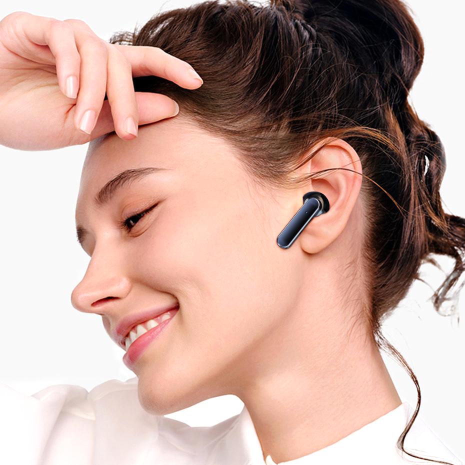 Tai Nghe Không Dây Đèn LED Hiển Thị Pin Thông Minh Bluetooth Stereo Vòm Bass Cao Cấp Gọi Tai Nghe Nhét Tai Không Dây