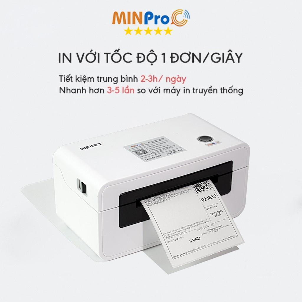 Máy in nhiệt chuyên dụng HPRT N41 in đơn hàng, hóa đơn, tem mã vạch bảo hành 12 tháng - MINPRO