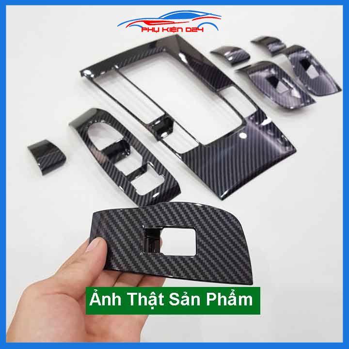 Ốp nội thất cho xe ô tô Mazda 3 2020-2021-2022 vân Cacbon ABS bảo vệ chống trầy xước và làm đẹp xe